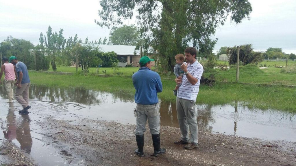 Mascioli pidió a la provincia que termine las obras de canalización