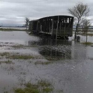 Desborde hídrico en la laguna El Hinojo
