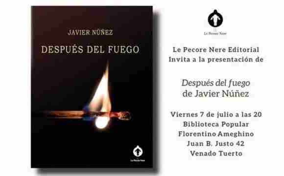 Javier Núñez presenta su novela “Después del fuego”