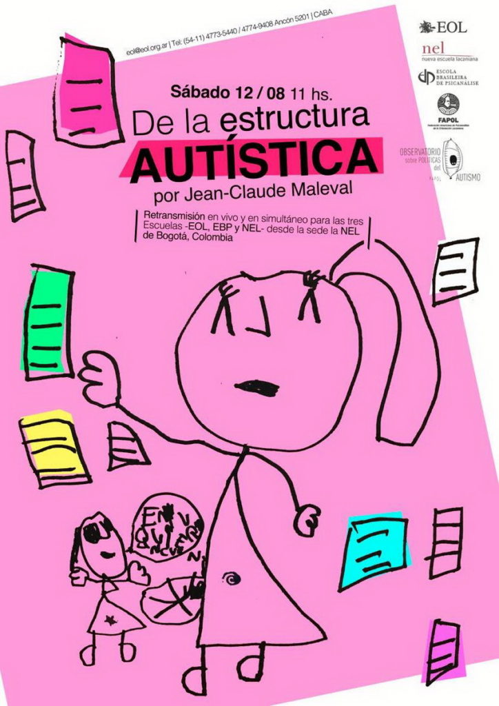 Transmitirán conferencia de Jean-Claude Maleval  “De la estructura autística”
