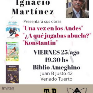 El escritor uruguayo Ignacio Martínez presenta sus libros en la biblio El escritor uruguayo Ignacio Martínez presenta sus libros en la biblio