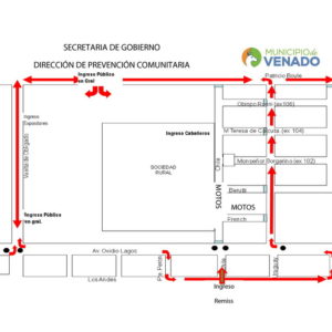 Plano de ingresos y zonas de estacionamiento Plano de ingresos y zonas de estacionamiento