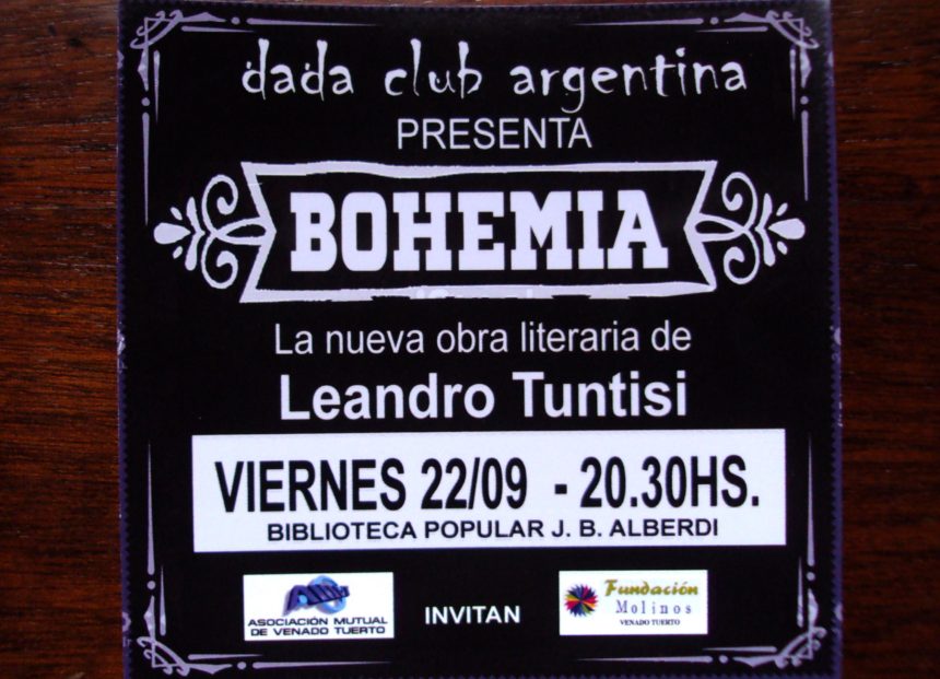 Leandro Tuntisi presenta “Bohemia” en Biblioteca Alberdi