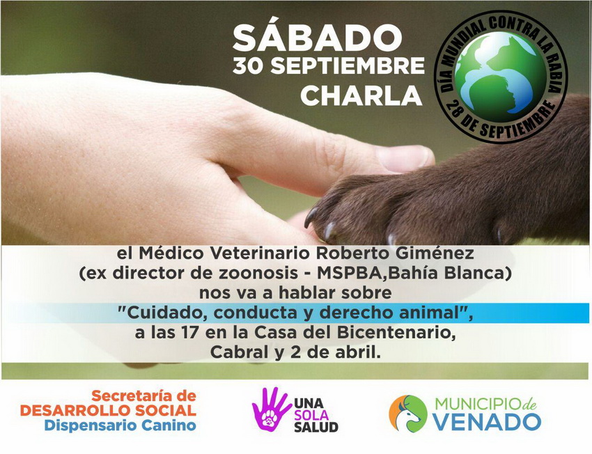 Semana de Concientización con la presencia de destacado veterinario Semana de Concientización con la presencia de destacado veterinario
