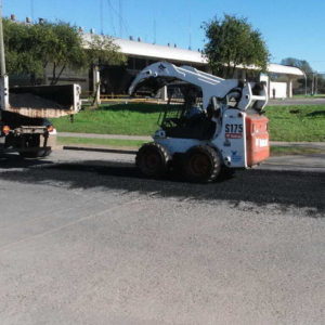 Bacheo en tramo de calle Quintana Bacheo en tramo de calle Quintana