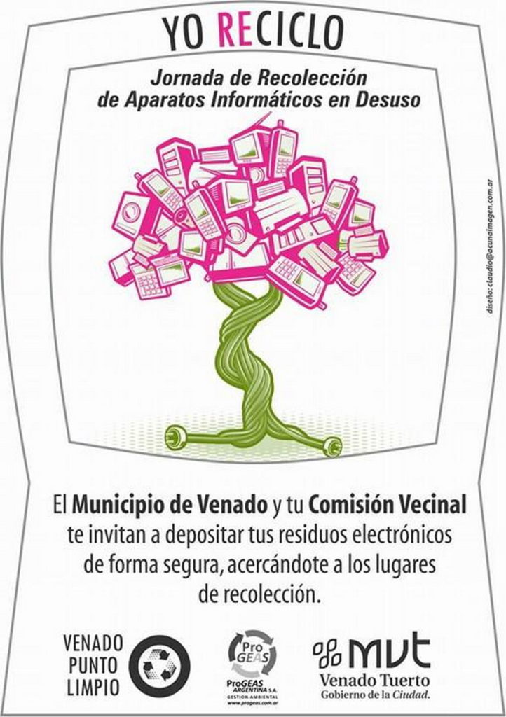 Recolección de informáticos en plazoleta Don Lucas