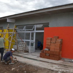 Avanzado estado de construcción de los dos jardines maternales Avanzado estado de construcción de los dos jardines maternales