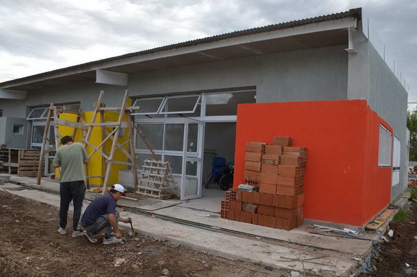 Avanzado estado de construcción de los dos jardines maternales