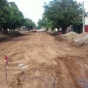 Obra de pavimento en barrio Iturbide Obra de pavimento en barrio Iturbide