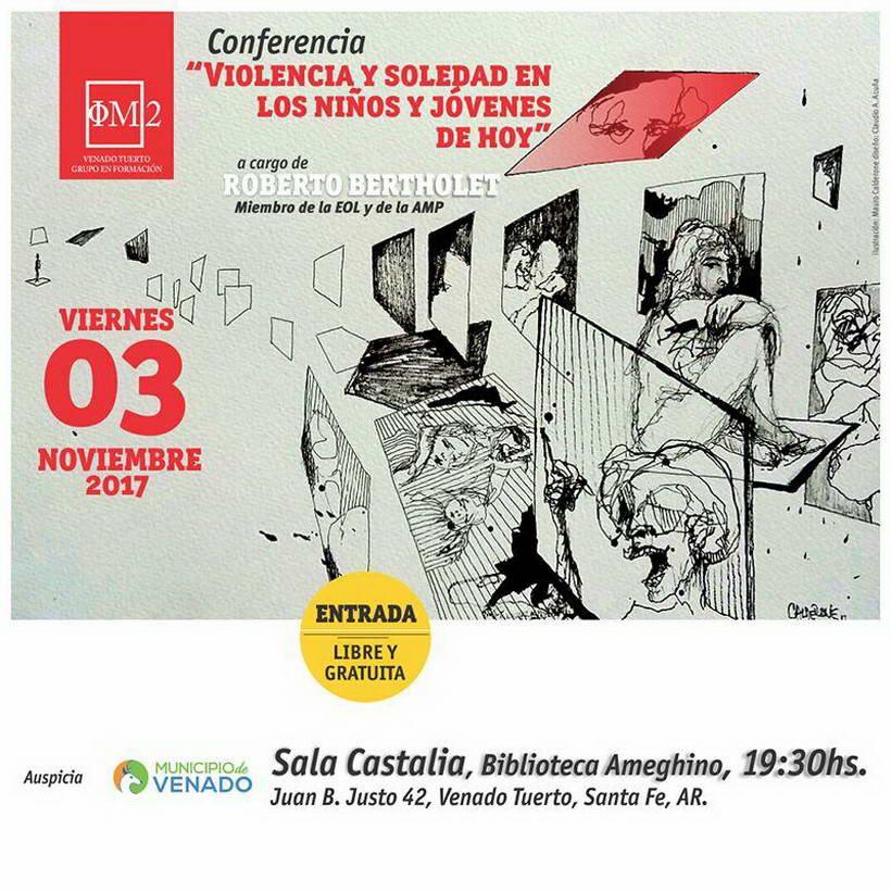 El psicoanalista Roberto Bertholet dictará conferencia y seminario