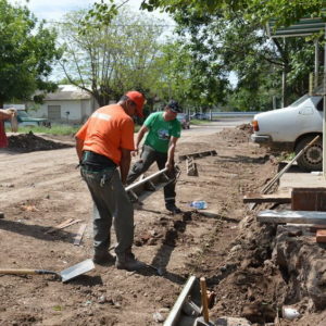 El Santa Rosa avanza con cordón cuneta y ejecución del Centro Comunitario