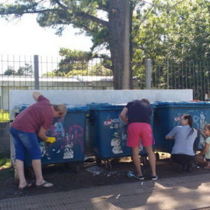 Acondicionaron Estación de Reciclaje en plaza Escribano