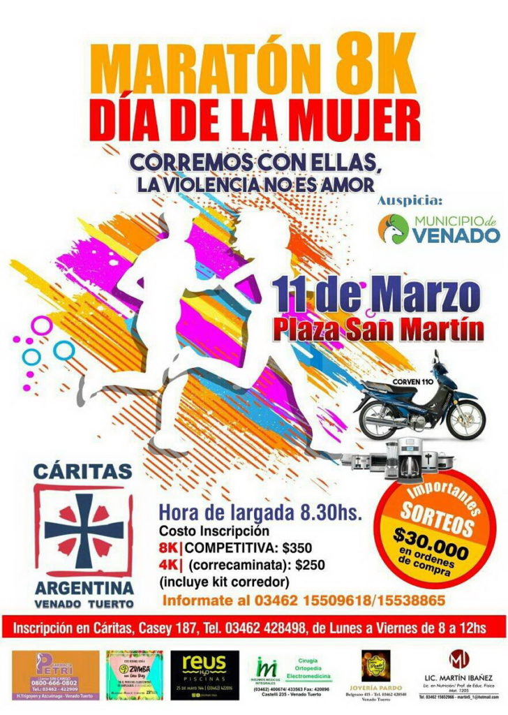 Maratón Día de la Mujer en plaza San Martín