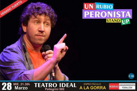 Gustavo Berger presenta su stand up “Un Rubio Peronista”