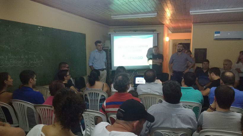 Reunión del gabinete municipal en barrio Rivadavia