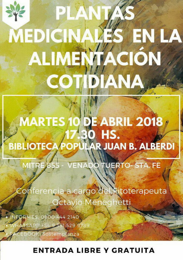 Charla sobre plantas medicinales en la alimentación