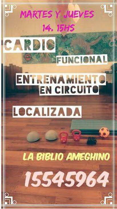 Clases de gimnasia en La Biblio