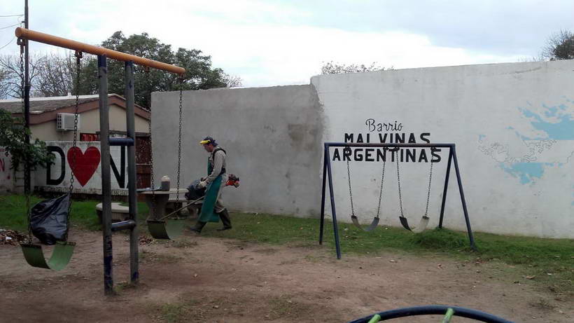 Corte de pastos en espacios públicos