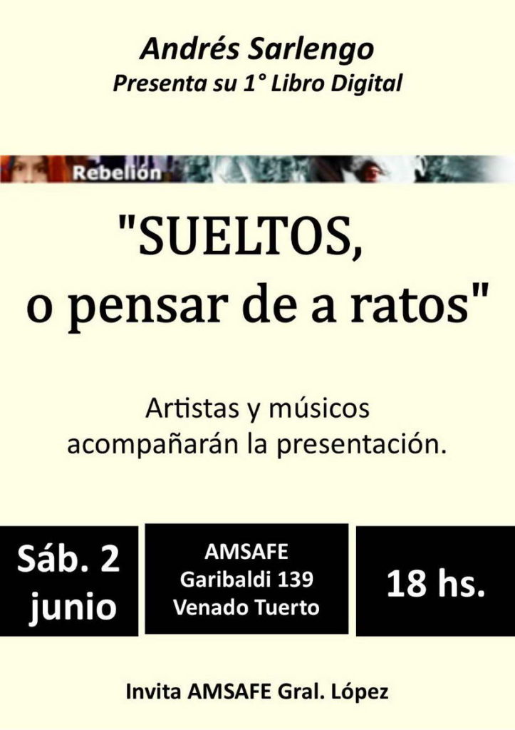 Andrés Sarlengo presenta su primer libro digital