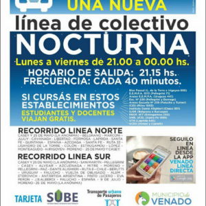 Recuerdan disponibilidad del TUP para estudiantes y actualización de recorridos