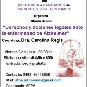 Charla de AFPA en Biblioteca Alberdi, viernes 8 de junio a las 20.30. Charla de AFPA en Biblioteca Alberdi, viernes 8 de junio a las 20.30.