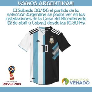 Argentina vs. Francia en pantalla gigante