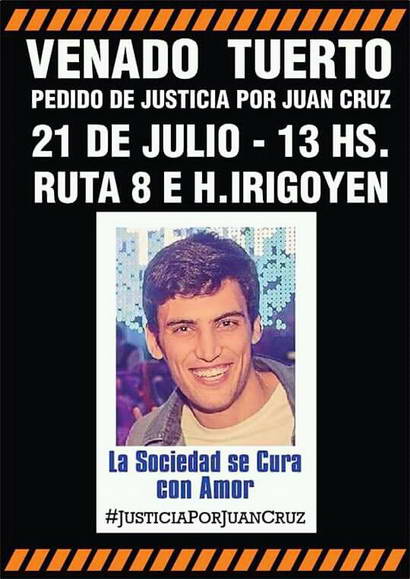 Colaboración en pedido de justicia por Juan Cruz Colaboración en pedido de justicia por Juan Cruz