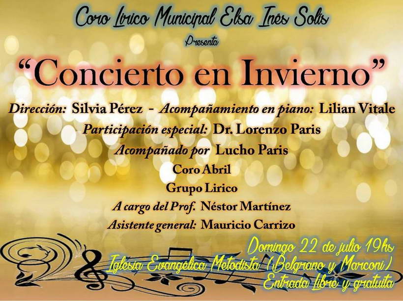 Concierto en invierno del coro “Elsa Inés Solís” Concierto en invierno del coro “Elsa Inés Solís”