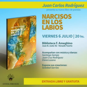 Juan Carlos Rodríguez presenta “Narcisos en los labios”