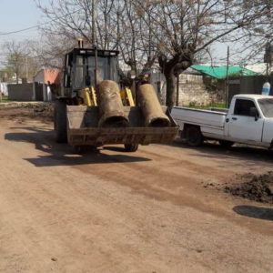 Avances en desagües y cordón cuneta