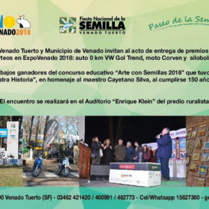 Entrega de premios a ganadores de sorteos en Expovenado 2018