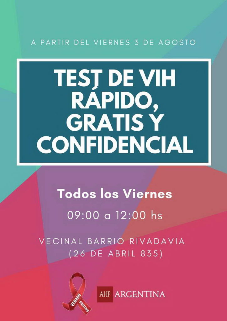 Test de VIH en vecinal Rivadavia