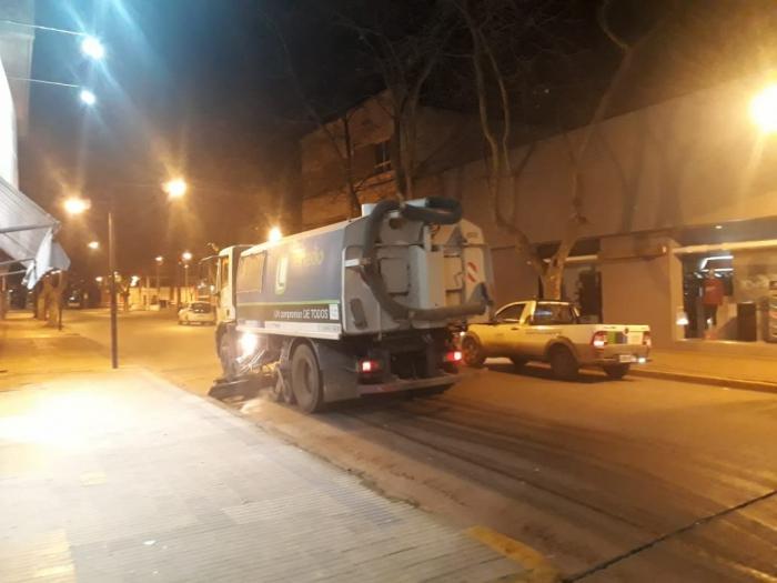 Barrido mecánico en el centro