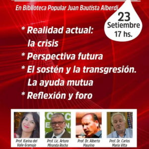 Foro de economía solidaria en Biblioteca Alberdi Foro de economía solidaria en Biblioteca Alberdi