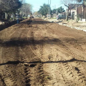 Avance cordón cuneta en San Martín y Aufranc Avance cordón cuneta en San Martín y Aufranc