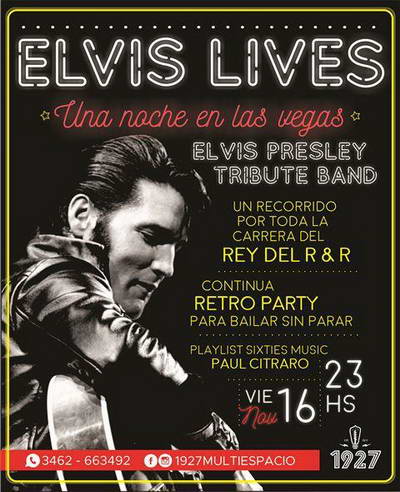 Tributo a Elvis Presley en 1927 Multiespacio