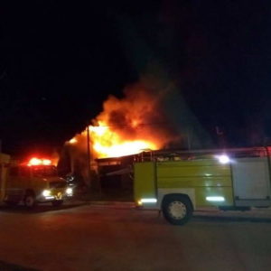El municipio prestó ayuda ante voraz incendio en Lisandro y Goumond
