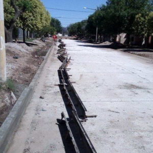 Ejecución de cordones en barrio Norte Ejecución de cordones en barrio Norte