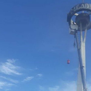Acondicionan rueda de bienvenida