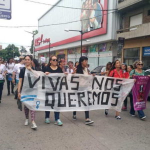 Manifestación en Venado contra la violencia de género