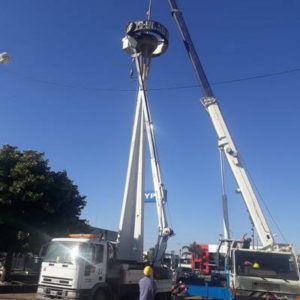 Avanzan los trabajos de recuperación en la rueda de bienvenida