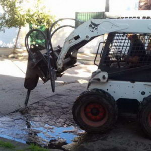 Demolición de losas en calle 9 de Julio Demolición de losas en calle 9 de Julio