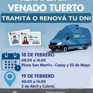 Móvil del Renaper en Venado Tuerto Móvil del Renaper en Venado Tuerto
