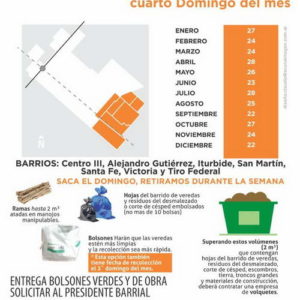 Recolección de residuos verdes y de obra