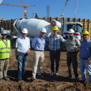 La obra de la futura planta de biogás avanza a ritmo sostenido