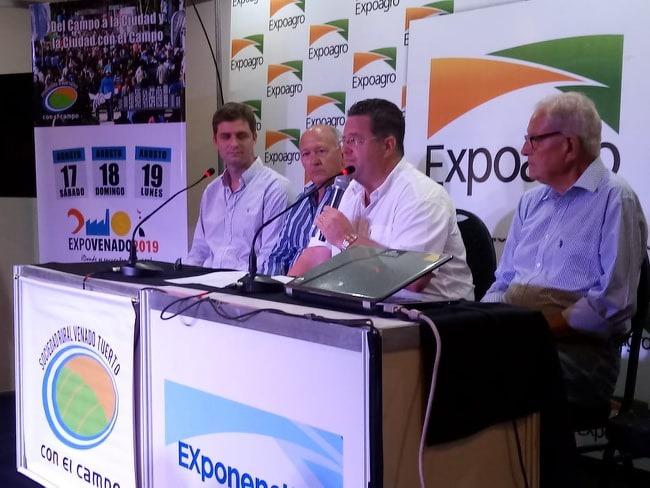 Lanzamiento nacional de Expovenado 2019 en el predio de Expoagro
