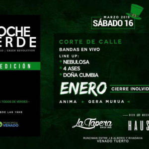 La Tapera y Haus Bar presentan “Noche Verde”, celebrando San Patricio La Tapera y Haus Bar presentan “Noche Verde”, celebrando San Patricio