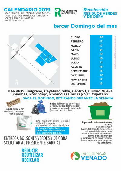 Recolección de residuos verdes y de obra