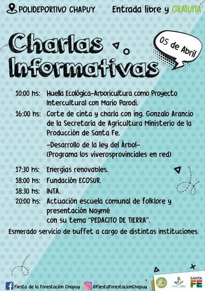 Participación en la “Fiesta de la Forestación” de Chapuy
