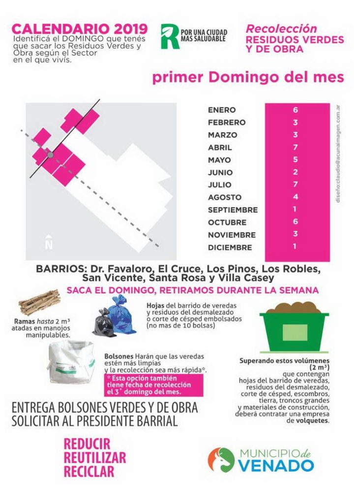Recolección de residuos verdes y de obras